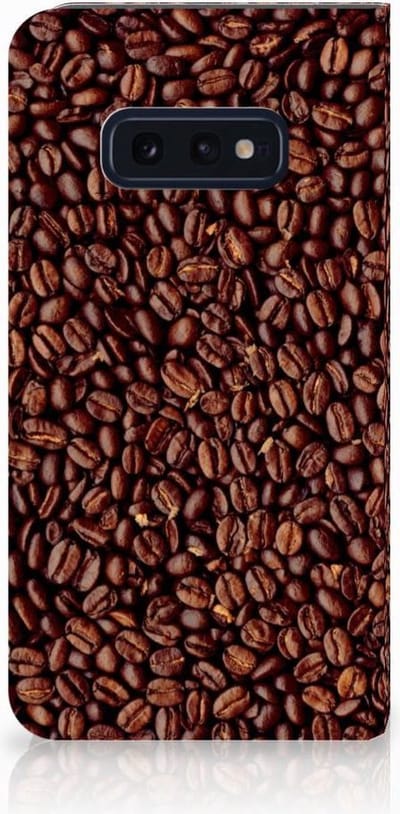 Samsung Galaxy S10e Flip Style Cover Koffiebonen
