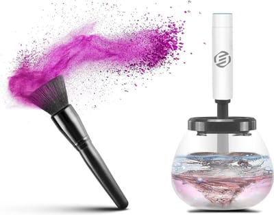 Equivera Make Up Borstel Reiniger - Elektrische Makeup Reiniger - Make Up Reiniger - Borstelreiniger - Make Up Brush Cleaner - Make Up Schoonmaker - Schoonmaker Make Up - Makeup Brush Cleaner - Brush Cleaner - Make Up Borstel Schoonmaak
