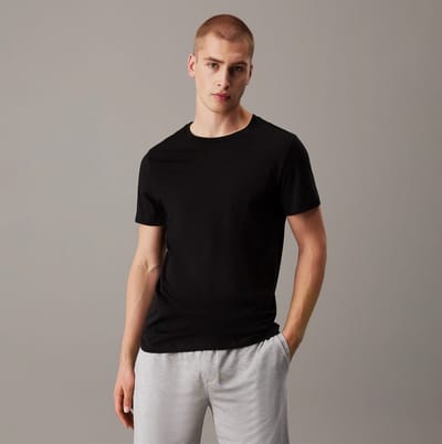 Calvin Klein 100% Katoen 3-Pack Heren T-shirts Zwart/grijs Heather/wit
