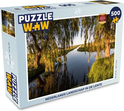 Puzzel Nederlands landschap in de lente - Legpuzzel - Puzzel 500 stukjes