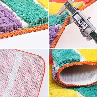 Halfronde douchemat antislip antraciet douchemat microvezel badmat voor badkamer keuken vloertapijt maat 50x80cm