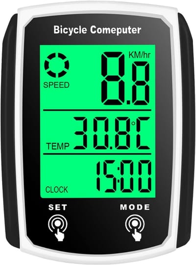 MKSS® Fietsmeter - Snelheidsmeter - Bedrade fietscomputer