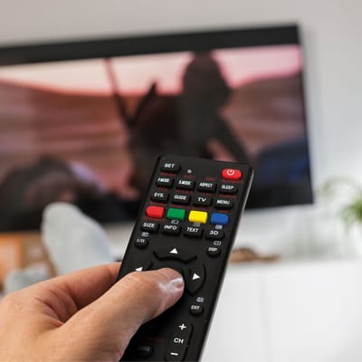 Universele TV afstandsbediening - compatibel met 250+ modellen - zwart - werkt op 2x AAA batterijen [39680]