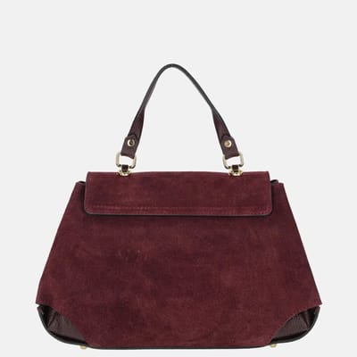 Charm London overslag handtas suede bordeaux