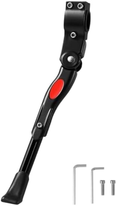 PromoHome Fietsstandaard Verstelbaar - Zwarte Aluminium Steun voor 24-27 Inch Fietsen