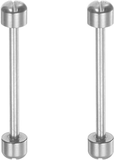 2 Stuks RVS Horloge Schroefbuis Stangen voor Horlogeband Reparatie - Accessoires voor Horlogemakers in Zilver/Roségoud/Goud