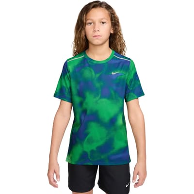 Nike Miler T-shirts Kinder - Blauw - Maat 128 - 137 CM - Katoen Jersey
