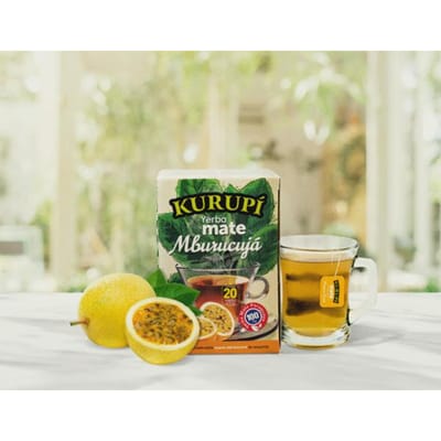 Yerba mate en sachets - fruit de la passion (mburucujá)