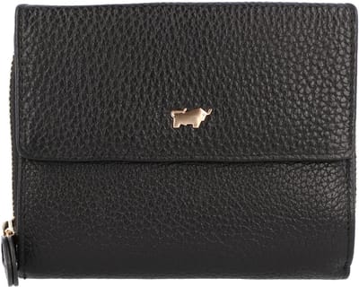 Braun Büffel Leren Portemonnee Asti Zip Wallet Black Zwart