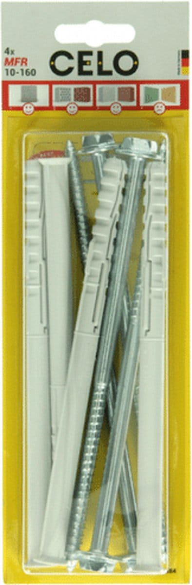 CELO 3 nylon raampluggen r+6kt 10x160mm 502650