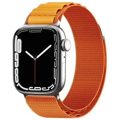 Bracelet Alpine en acier avec boucle pour Apple Watch 38/40/41 mm - orange orange