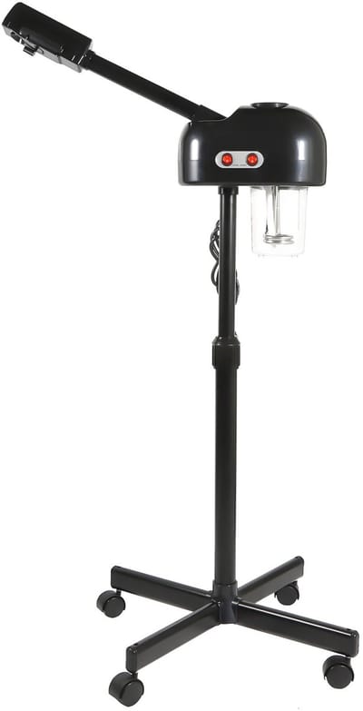 Allero Gezichtsstomer - Luchtbevochtiger - Gezichtssauna - 800 W - 750 ML - Gezichtsreiniger - Verstelbare Stang - Zwart