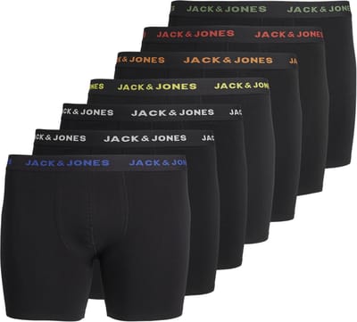 JACK & JONES PLUS - JACBASIC TRUNKS 7 PACK NOOS PLS Heren Onderbroek