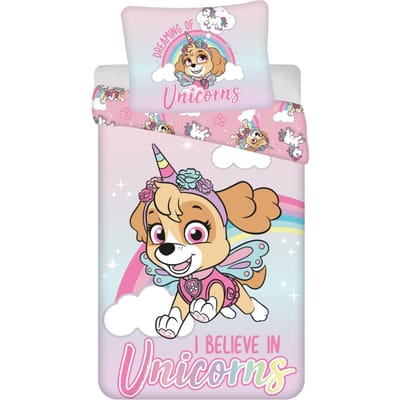 Paw Patrol Dekbedovertrek - Skye - Unicorns - 140 x 200 cm - 70 x 90 cm - Katoen