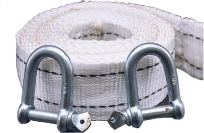 Sleepkabel - Trekriem - Voertuig Herstel - Hoge Treksterkte - 6 meter - Zwart