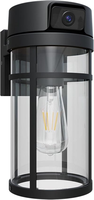 Buitenlamp met Camera en Bewegingssensor, Full HD WiFi