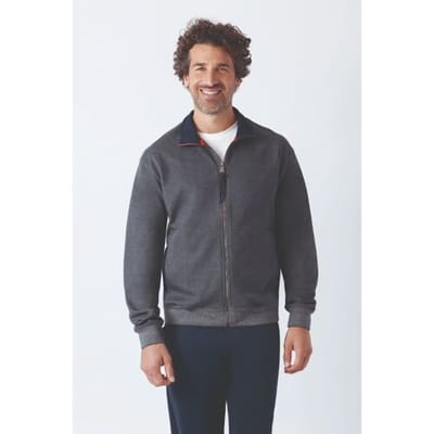 Klima-komfort heren vest marine gemêleerd Hajo - Blauw - Maat - 48