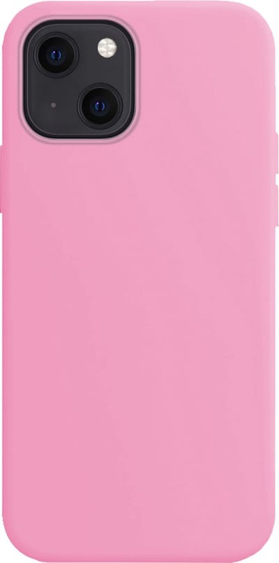 Hoes - Geschikt voor Apple iPhone 14 - Sterk & Shockproof - Hoesje Cover - Siliconen Case - Lichtroze