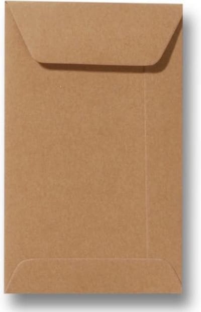 Envelop 6,5 X 10,5 Bruin, 25 stuks