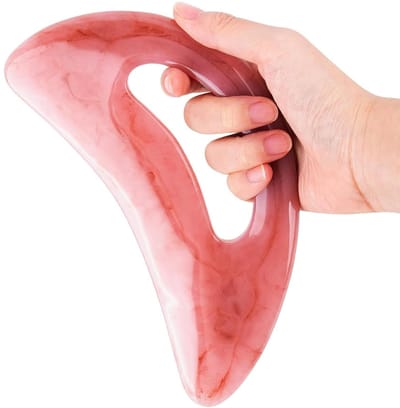 Dailygoods- Gua Sha Steen Grote Massager - Lymfedrainage Massager - Diepe Spiermassage - Therapie Massage Tool - Geschikt voor Lichaam - Ontspanning en Stressverlichting