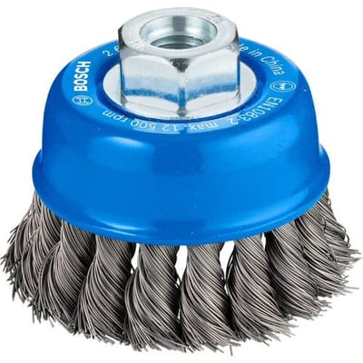 Bosch Accessories Komborstel, staal, getordeerde draad, 65 mm, 0,35 mm, 12.500 omw/min, M 14 2608622099 2608622099 1 stuk(s)
