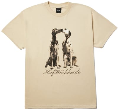 HUF Dogged SS Casual T-shirt heren Beige M