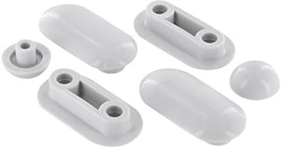 Toiletstoelbuffer - Zitting Buffer - Badkamer Veiligheid - Duurzaam Ontwerp - 4 x 2 cm - Wit