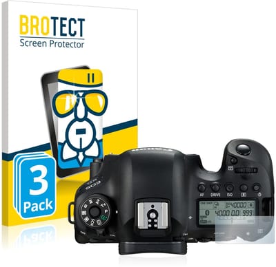 Screenprotector 3 Stuks voor Canon EOS 6D (Schouderdisplay) Beschermglas transparant