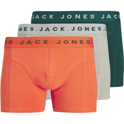 Jack & Jones Heren boxershorts trunks jacbennett 3-pack multicolor