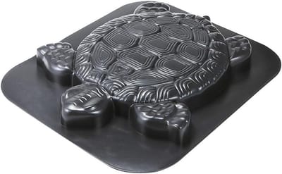 Bestratingsvorm Schildpad - Betonmal Pad - Tuinpad Maken - Herbruikbaar PP Materiaal - 44.5 x 38.5 cm - Zwart