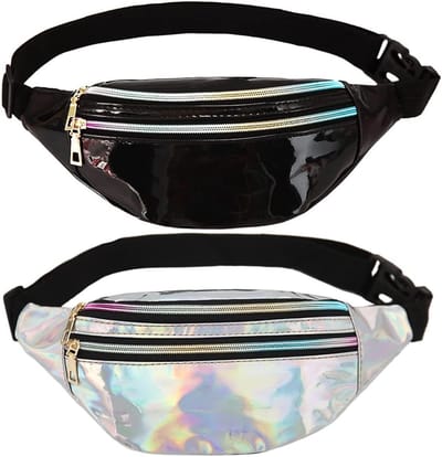 Waterdichte Sport Heuptas met Verstelbare Band en Vakken voor Dames, Heren en Kinderen - Ideaal voor Reizen, Hardlopen en Festivals, 32 x 13 cm, Multicolor