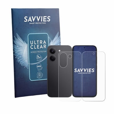 Savvies - Screenprotector voor Xiaomi Poco X8 Pro (Voor+Achter) - Folie Beschermfolie transparant 18 Stuks
