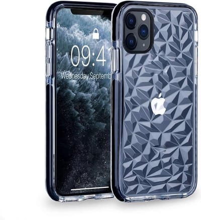 HB Hoesje Geschikt voor Apple iPhone 11 Pro Max - Crystal Back Cover - Zwart