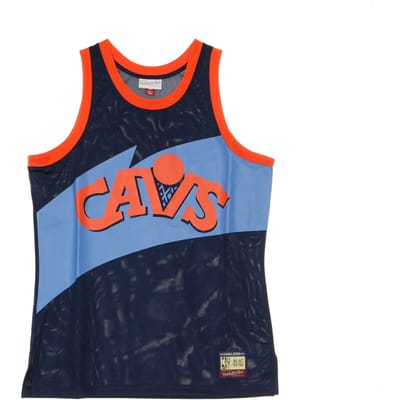 Basketbalvest voor heren Nba Team Heritage-tanktop 1983-94 Clecav originele teamkleuren