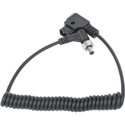 Câble d'alimentation pour moniteur CC, fiche D-TAP vers port CC, câble d'alimentation à ressort noir en plastique avec verrouillage gray