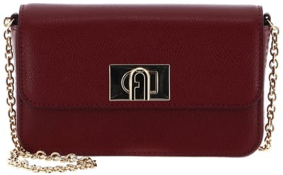 FURLA Leren schoudertas avondtas 1927 Mini Crossbody Bag CILIEGIA d donkerrood