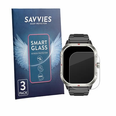 3 Stuks Savvies Screenprotector - geschikt voor Jugeman V10 2.06" - beschermfolie glas transparant