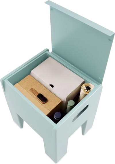 Opbergpoef Multifunctionele Schoenenbank 37*31*40cm Blauw Kaptafelkruk Voetensteun Voor Woonkamer