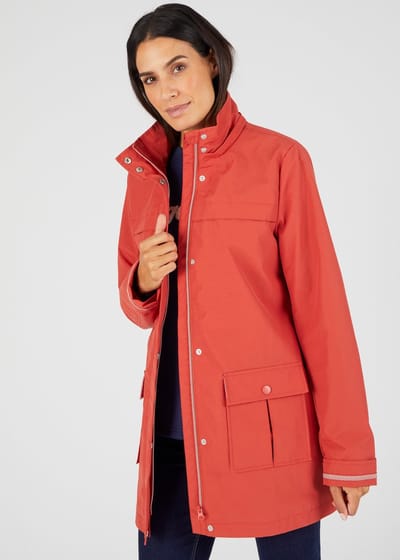 Damart - Parka casual lichtgewicht waterafstotend - Dames - Roze - 38-40 (S)