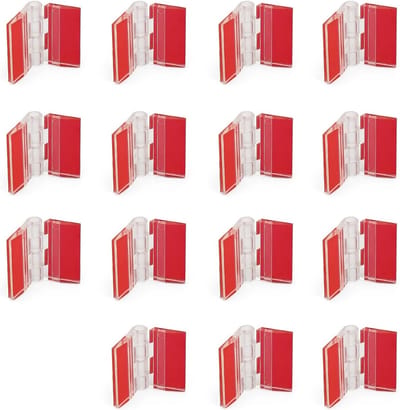 Acrylaat Scharnieren Set van 15 Stuks, Vouwbare Scharnieren, Zelfklevende Scharnieren voor Kasten en Meubels