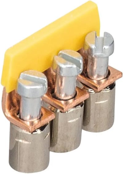Verbindingsbrug 3-polig - geïsoleerd - 4mm² - Schroef - 32A 230V - Per 1 stuk(s)