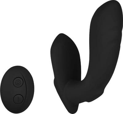 EIS, Vibrator, 'Gebogen Anaal Vibrator', 2 motoren, waterdicht (IPX7), zwart
