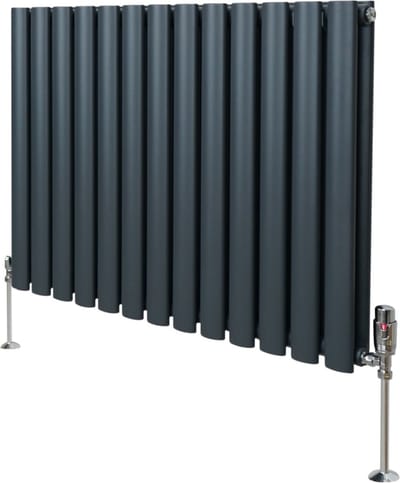 Ovale kolomrad. & kranen - antraciet grijs - 600x780mm - 13 kol.