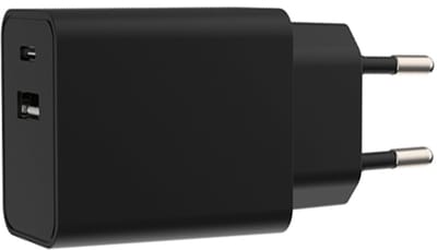 USB-A + USB-C Oplader Zwart 5V 3A