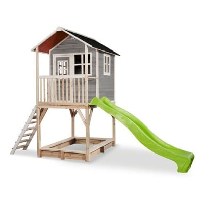 EXIT Loft 700 Houten Speelhuis - Speelhuisje voor Buiten - FSC Hout - Kinderen - Grijs