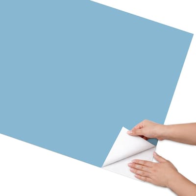 Coloray Meubel Wrap Folie - Blauw Meubelfolie - 75x150 cm - Decoratiefolie Blauwe kleur - Meubel Wrap Folie - Minimalist Meubelfolie - Plakfolie Meubels - Keuken decoratie - Achtergronden en patronen