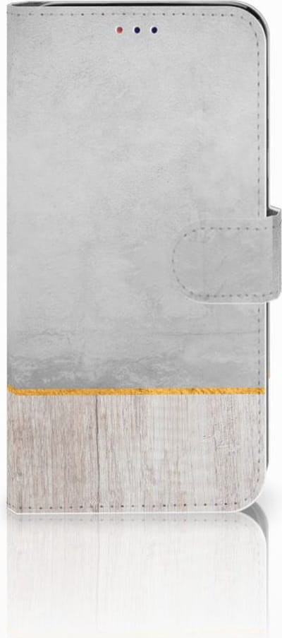 Samsung Galaxy A10 Book Style Case Wood Concrete