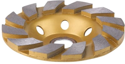 Dailygoods- Slijpschijf 10 cm - Slijpschijf voor beton - Slijpschijf voor marmer - Schijf met luchtgaten - Duurzaam - Efficiënt slijpgereedschap - Slijpwiel