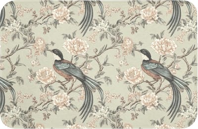 Badmat 60x40 cm - Antislip - Bloem - Vogel - Kleurrijk - Badmatten voor badkamer - Badkamermat - Douchemat - Badkamer mat
