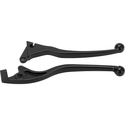 Paire Levier d'Embrayage de Frein Moto Poignée Alliage d'Aluminium Remplacement pour CB190R CB190X CB400X 2015‑2017 black